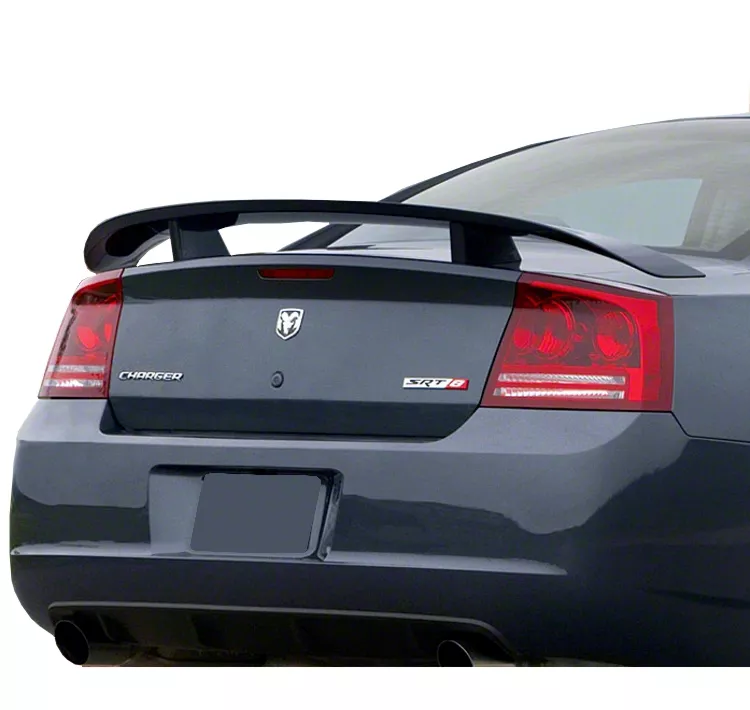 RT Factory Style 2-Post Rear Deck Spoiler; Pre-Painted (06-10 Charger)