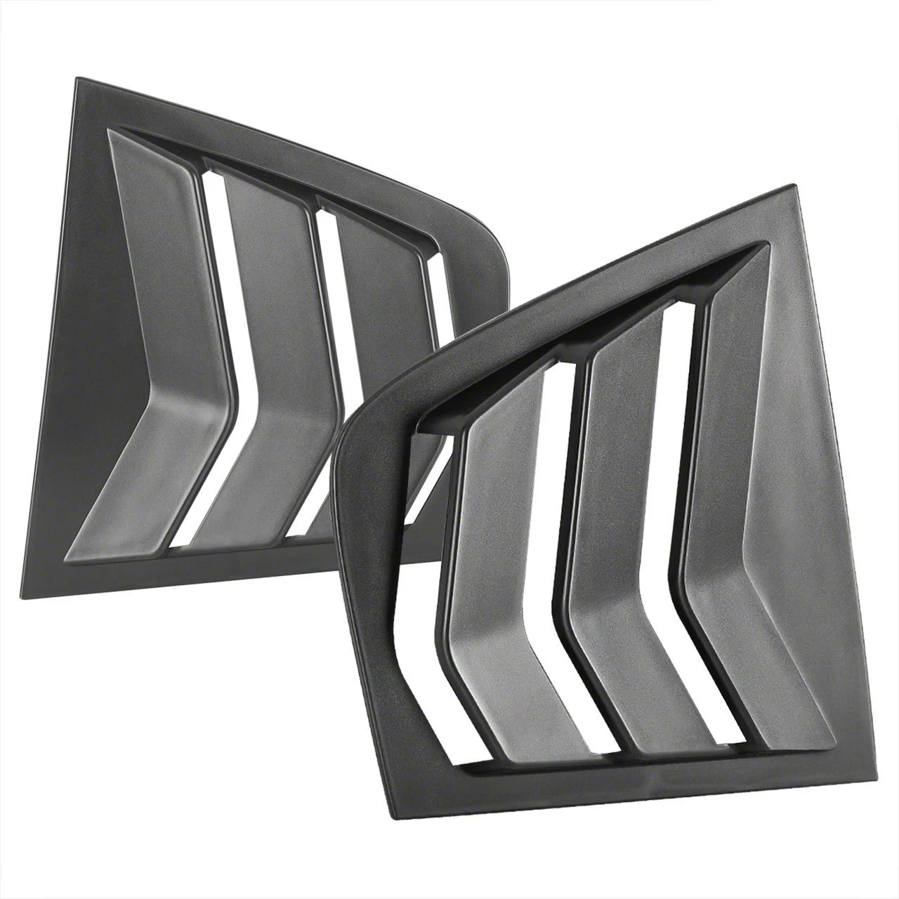 Side Window Louvers; Matte Black (11-23 Charger)
