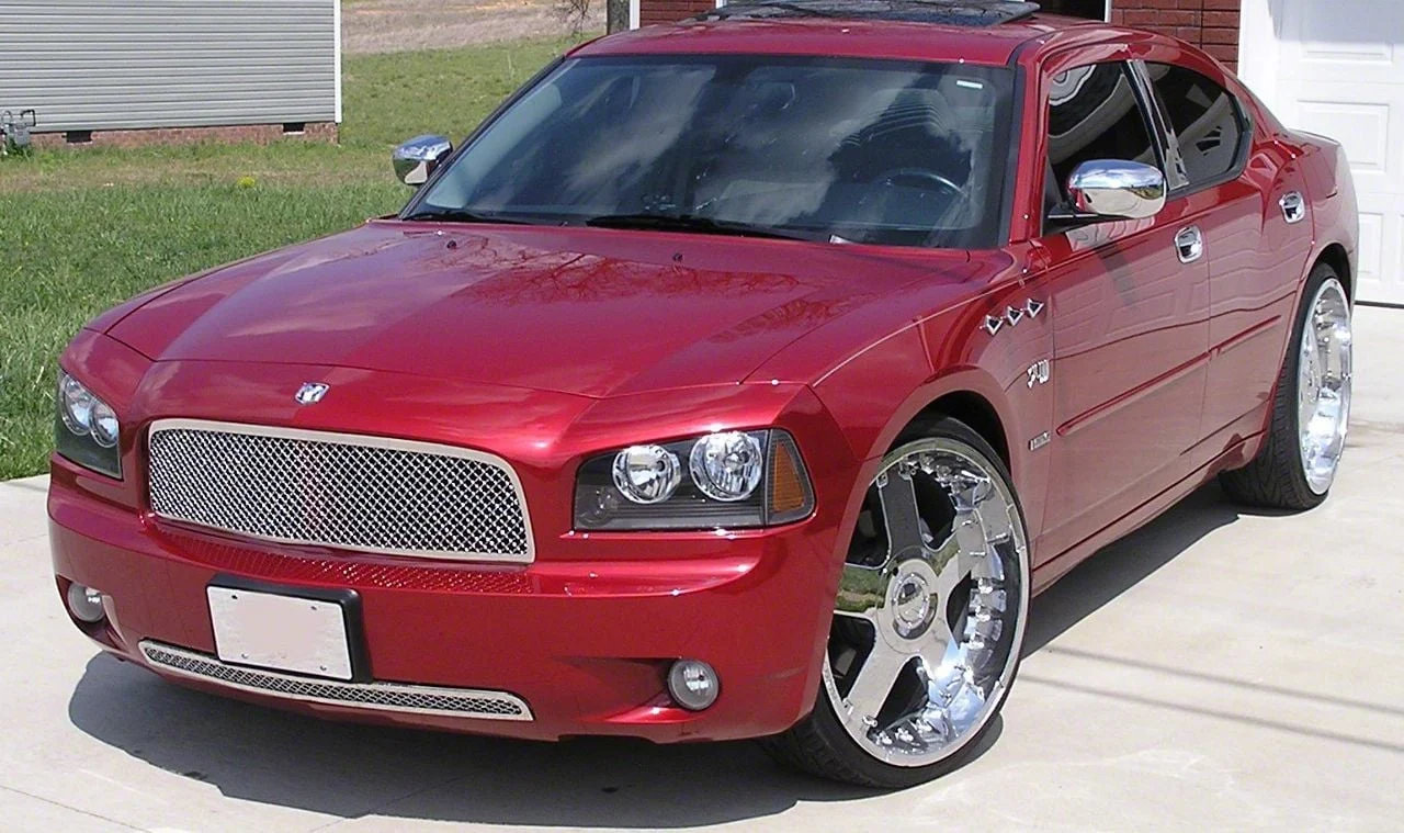 Wire Mesh Upper Grille; Chrome (06-10 Charger)