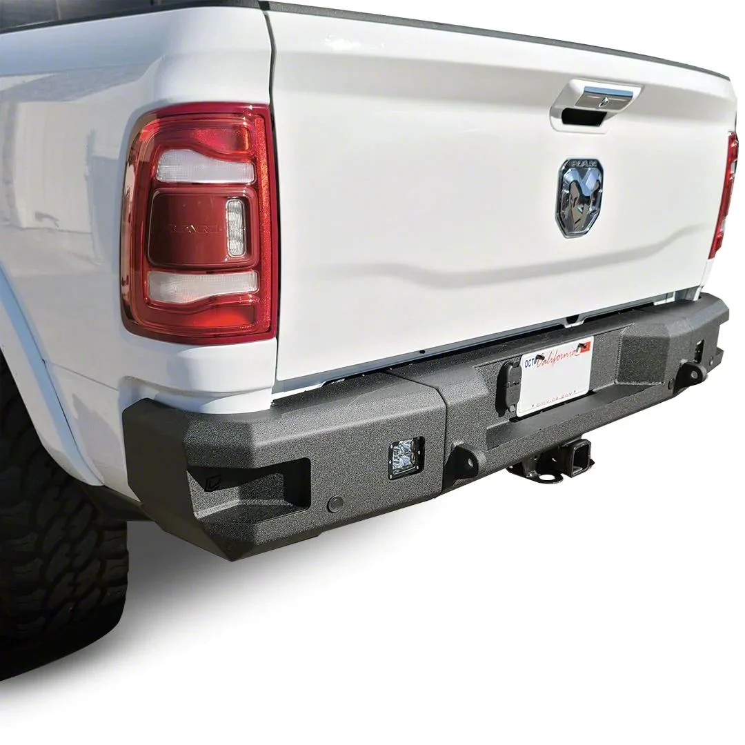 Attitude Series Rear Bumper; Not Pre-Drilled for Backup Sensors; Black Textured (19-26 RAM 2500)