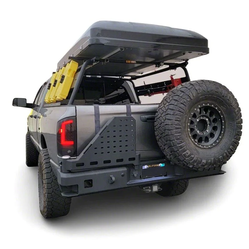 Octane Series Dual Swing Rear Bumper; Black Textured (03-09 RAM 2500)