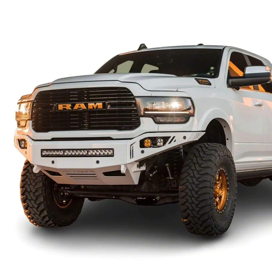 Octane Series Front Bumper; Not Pre-Drilled for Front Parking Sensors; Black Textured (19-26 RAM 2500)