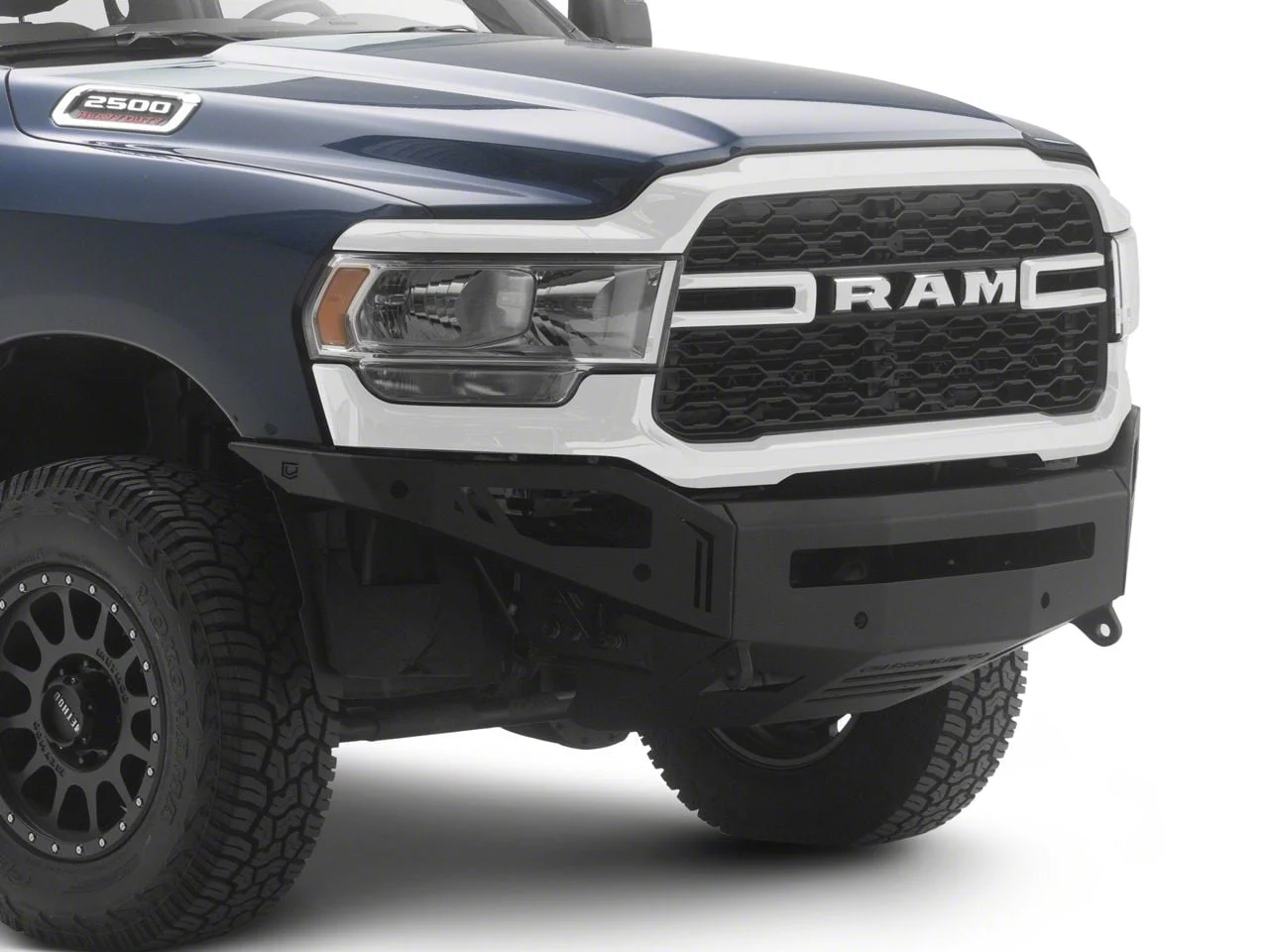 Octane Series Front Bumper; Pre-Drilled for Front Parking Sensors; Black Textured (19-26 RAM 2500)
