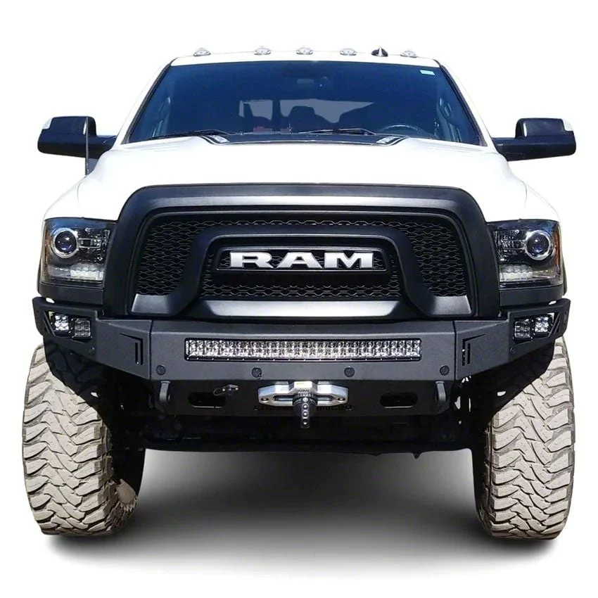 Octane Series Winch Front Bumper; Pre-Drilled for Front Parking Sensors; Black Textured (10-18 RAM 2500 Power Wagon)