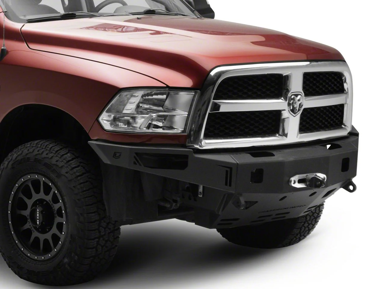 Octane Series Winch Front Bumper; Not Pre-Drilled for Front Parking Sensors; Black Textured (10-18 RAM 2500)