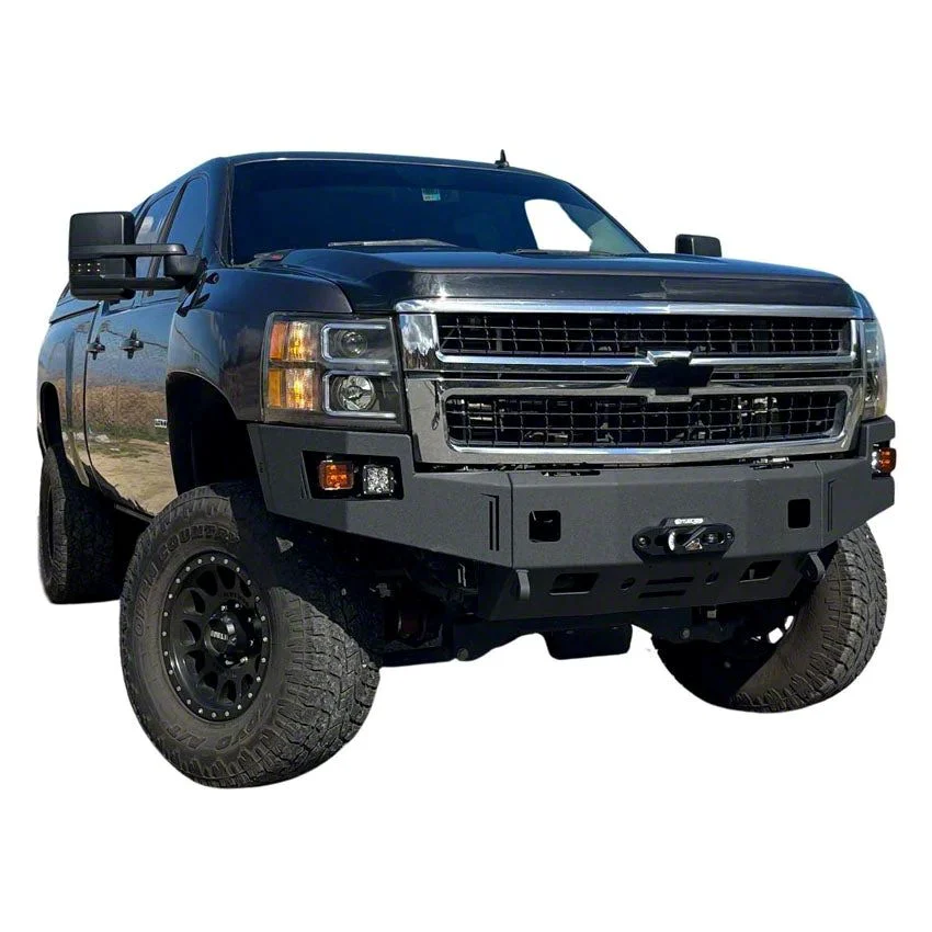 Octane Series Winch Front Bumper; Black Textured (07-10 Silverado 2500 HD)