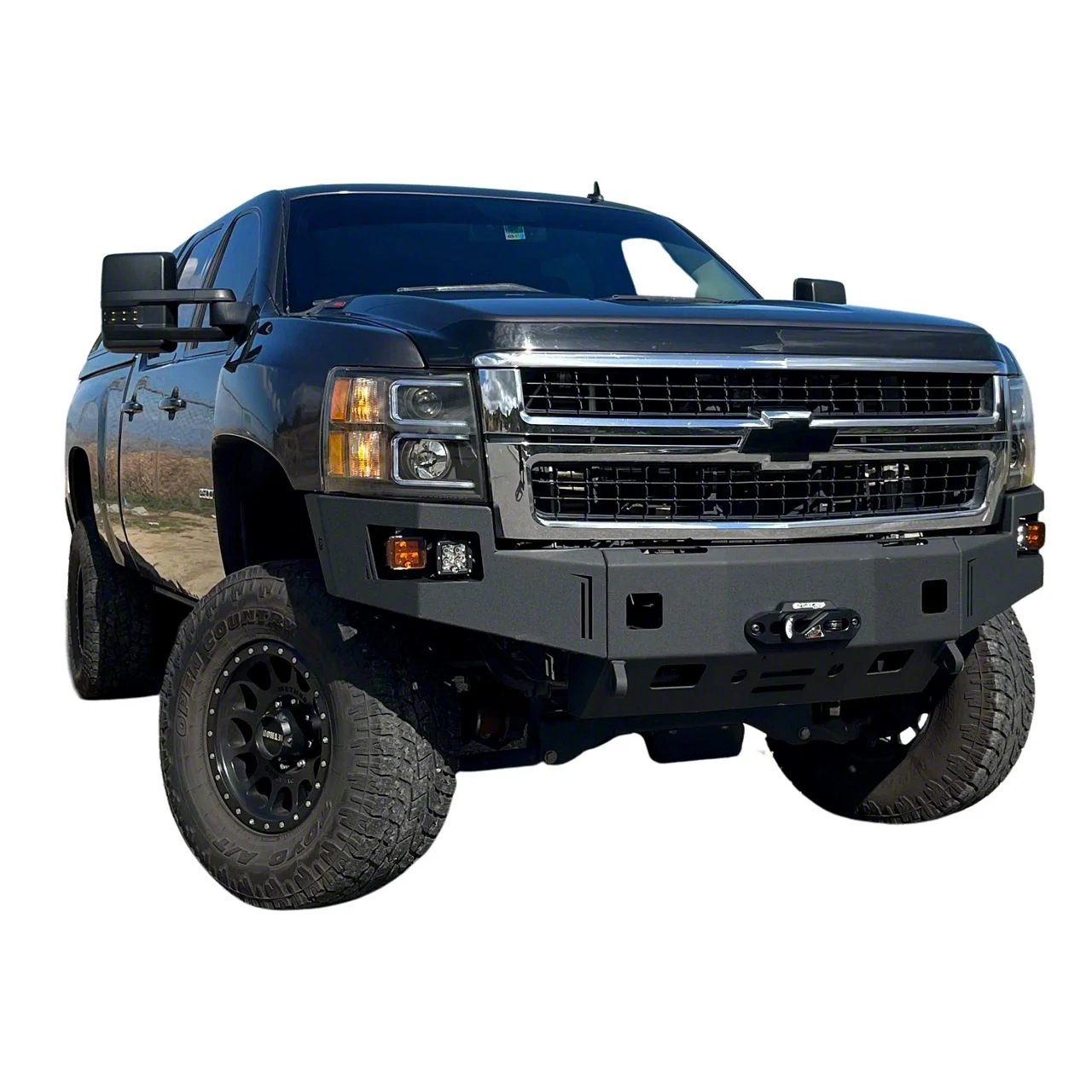 Octane Series Winch Front Bumper; Black Textured (11-14 Silverado 2500 HD)