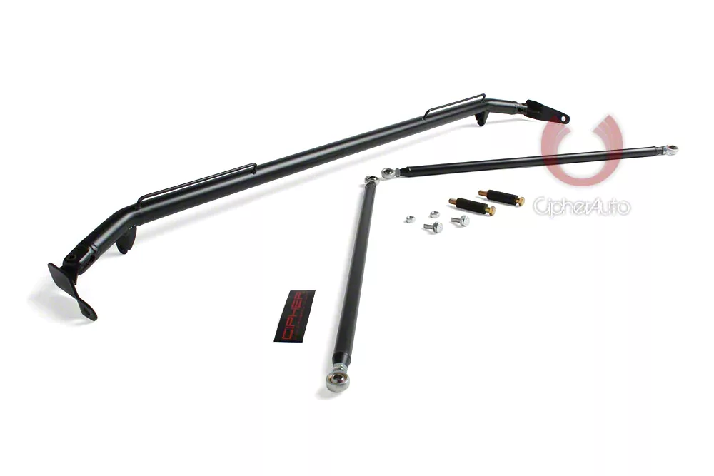 Cipher Auto Custom Seat Harness Bar; Black (08-18 Challenger)