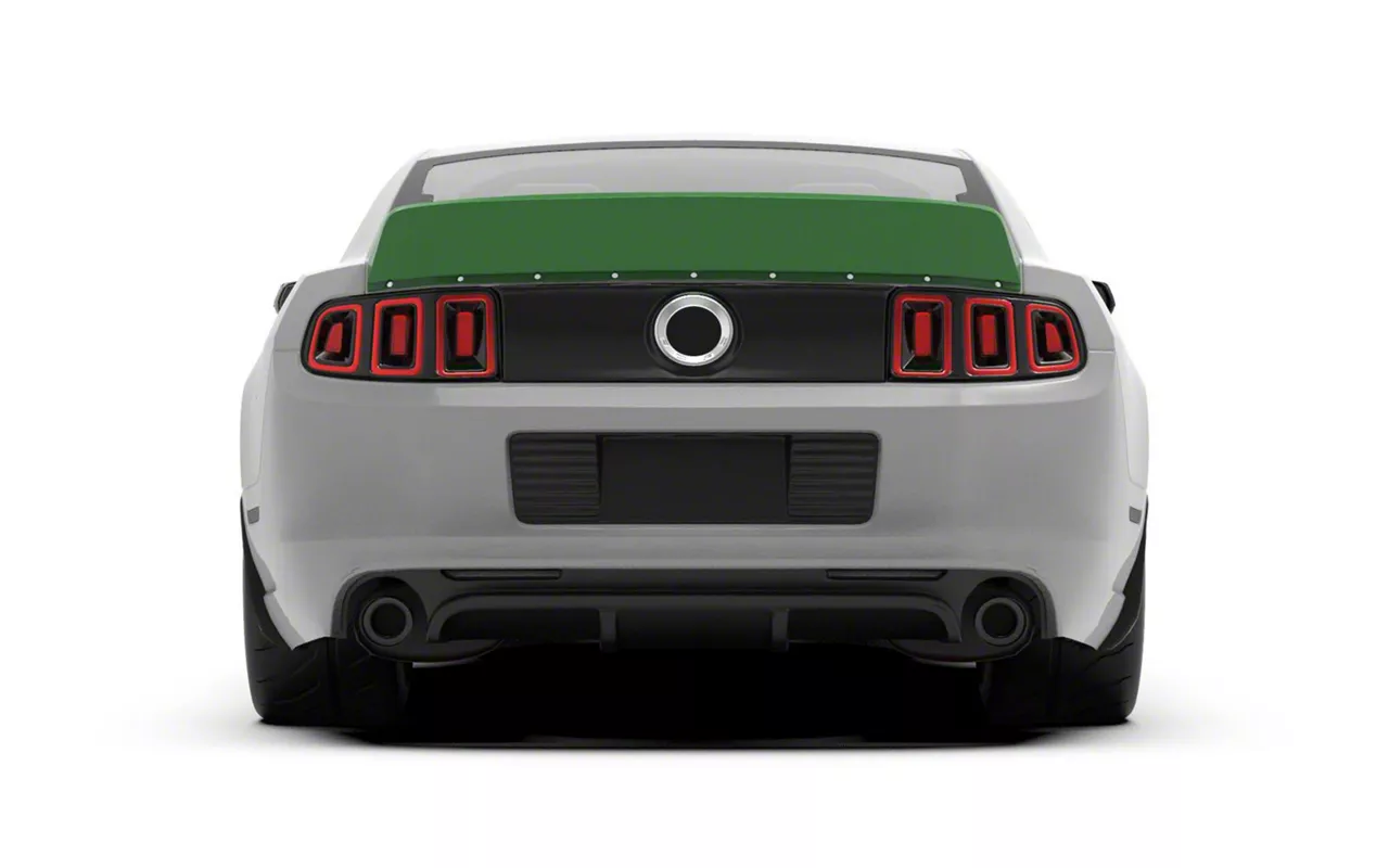 Clinched Flares Ducktail Rear Spoiler; Unpainted (10-14 Mustang)