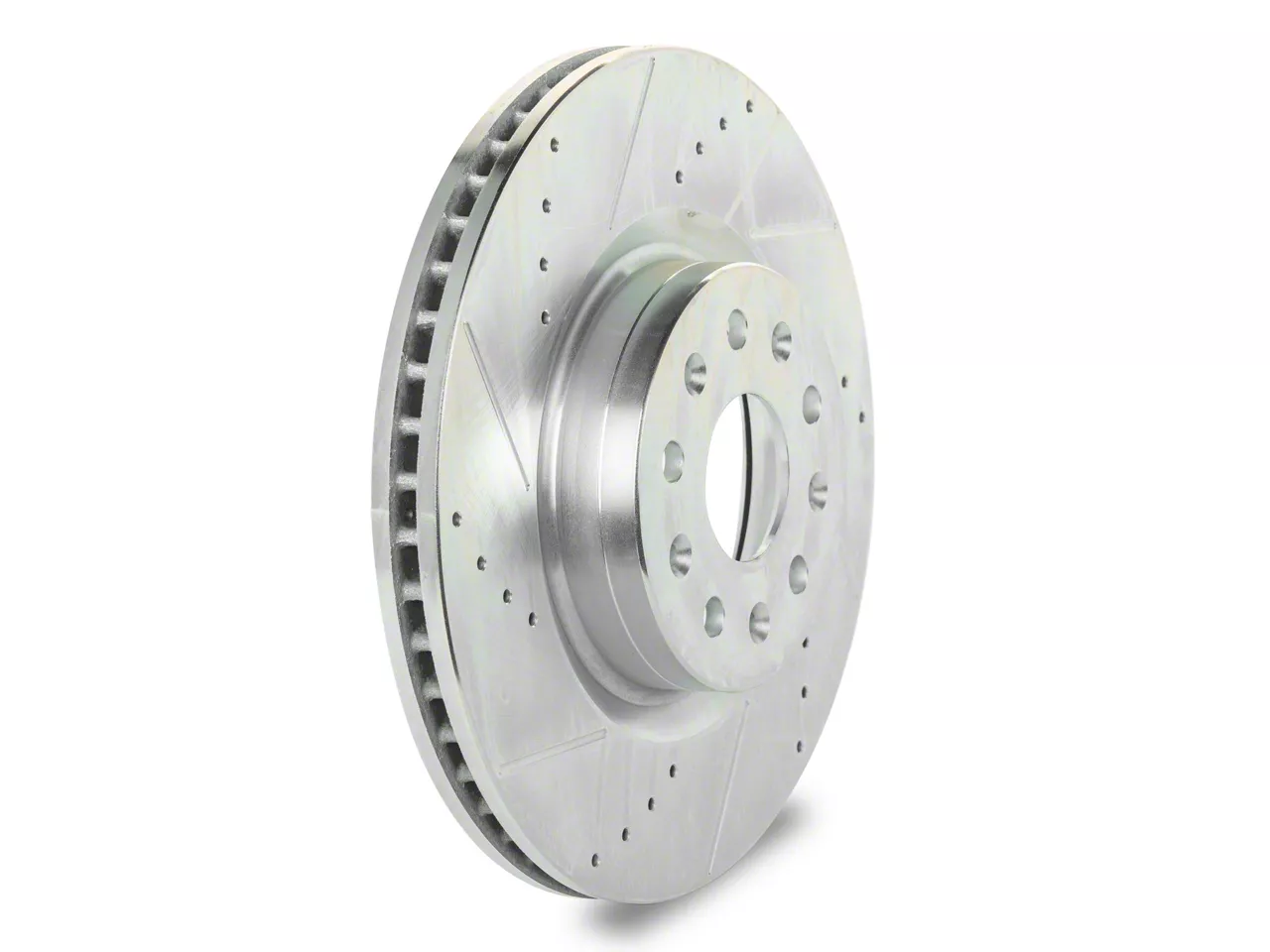 C&L Super Sport HD Cross-Drilled and Slotted Rotors; Front Pair (16-24 Camaro SS w/ 4-Piston Front Calipers; 21-24 Camaro LT1)