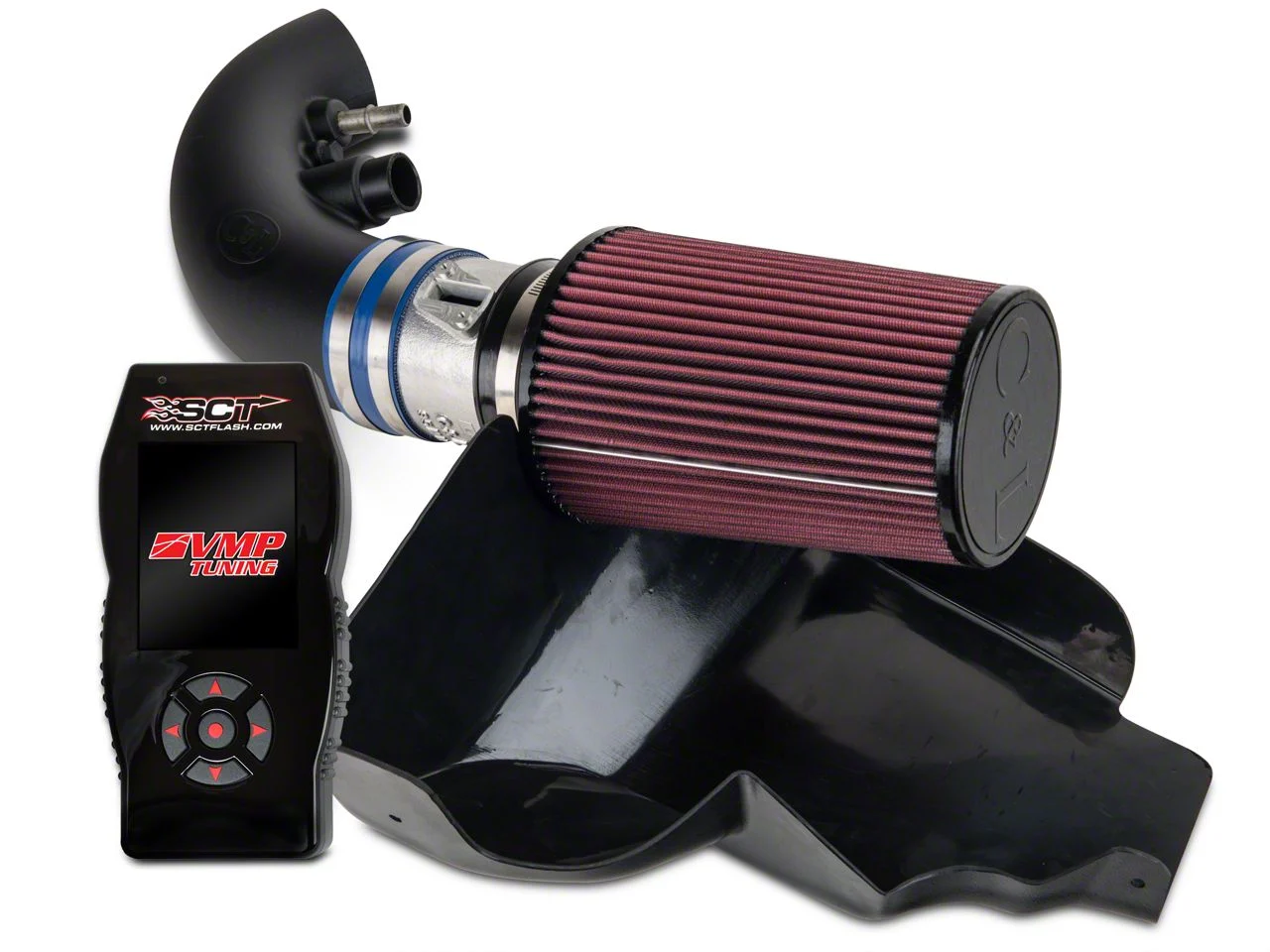 C&L Street Cold Air Intake with 95mm MAF and SCT X4 Tuner with VMP Tunes (11-14 Mustang GT)