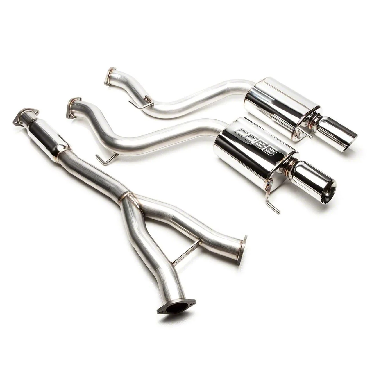 Cobb V2 Cat-Back Exhaust with Polished Tips (15-23 Mustang EcoBoost Fastback w/o Active Exhaust)