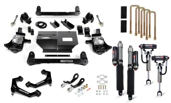 Cognito Motorsports 4-Inch Elite Suspension Lift Kit with Elka 2.5 Reservoir Shocks (11-19 Silverado 2500 HD)
