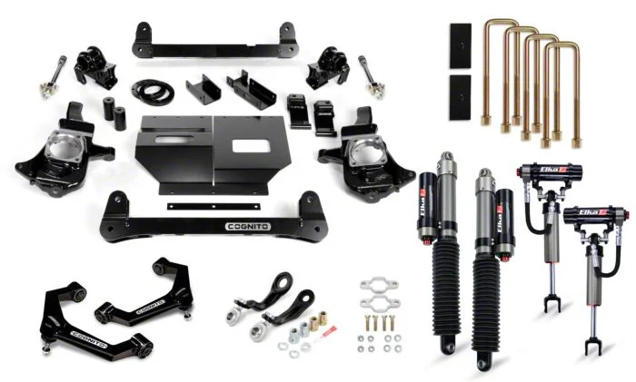 Cognito Motorsports 4-Inch Elite Suspension Lift Kit with Elka 2.5 Reservoir Shocks (11-19 Silverado 3500 HD)