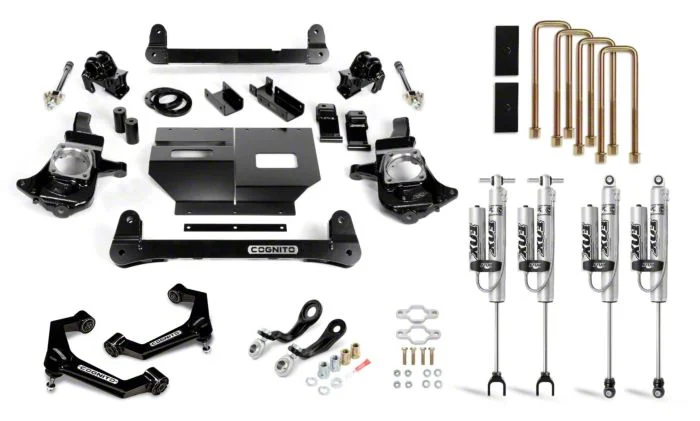 Cognito Motorsports 4-Inch Performance Suspension Lift Kit with FOX PSRR 2.0 Shocks (11-19 Silverado 3500 HD)