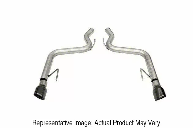 Corsa Performance Track Series Axle-Back Exhaust with Satin Gunmetal Tips (15-17 GT Fastback)
