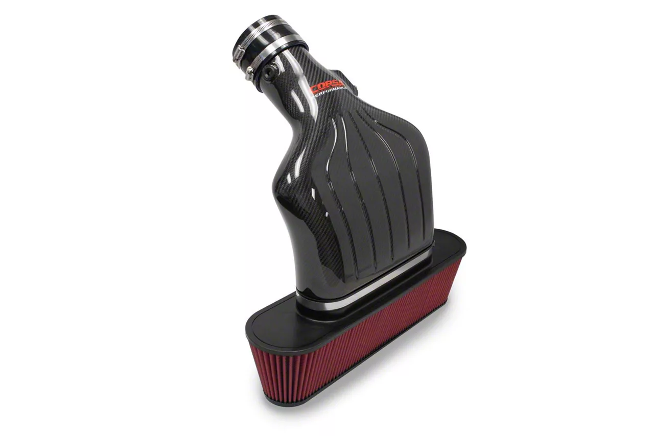 Corsa Performance Open Element Cold Air Intake with DryTech 3D Dry Filter; Carbon Fiber (06-13 6.2L Corvette C6)