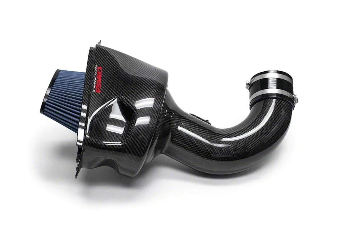 Corsa Performance Closed Box Cold Air Intake with Black MaxFlow 5 Oiled Filter; Carbon Fiber (14-19 Corvette C7, Excluding Z06 & ZR1)