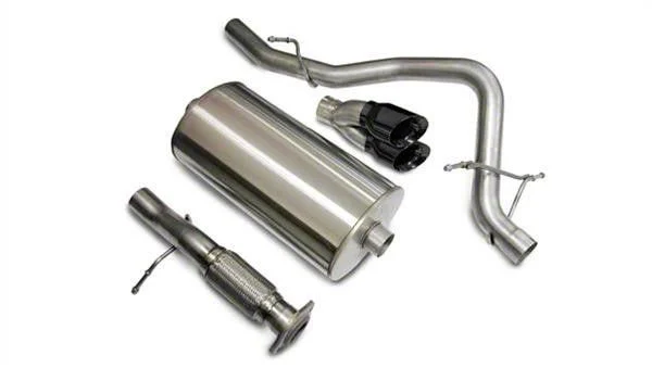 Corsa Performance Sport Single Exhaust System with Black Tips; Rear Exit (07-08 5.3L Yukon)