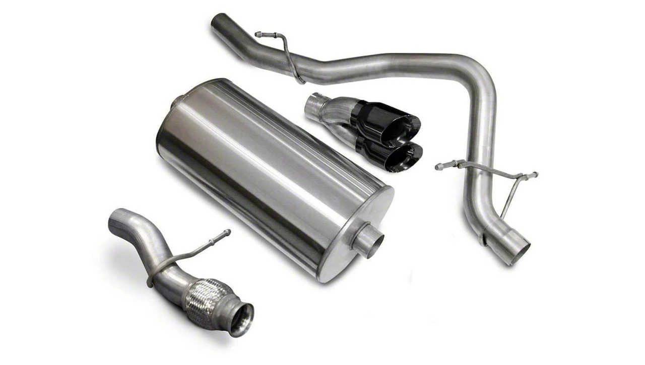 Corsa Performance Sport Single Exhaust System with Black Tips; Rear Exit (09-14 5.3L Yukon)