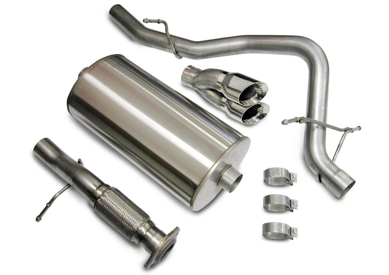 Corsa Performance Sport Single Exhaust System with Polished Tips; Rear Exit (07-08 5.3L Yukon)