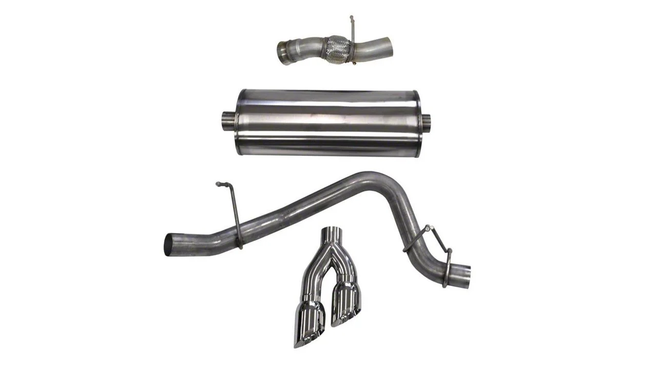Corsa Performance Sport Single Exhaust System with Polished Tips; Side Exit (15-20 6.2L Yukon)