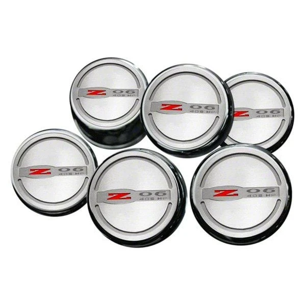 Executive Series Fluid Cap Covers with Z06 405HP Logo (02-04 Corvette C5 Z06 w/ Manual Transmission)