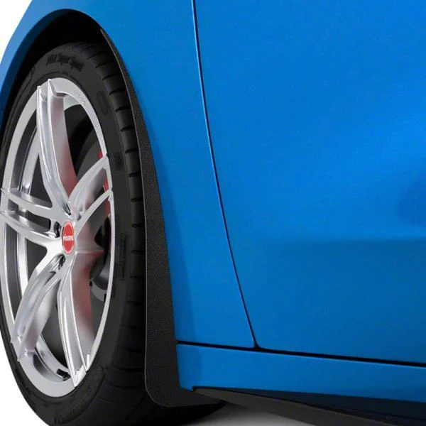 Mud Flaps; Front; Matte Black Vinyl (20-26 Corvette C8)