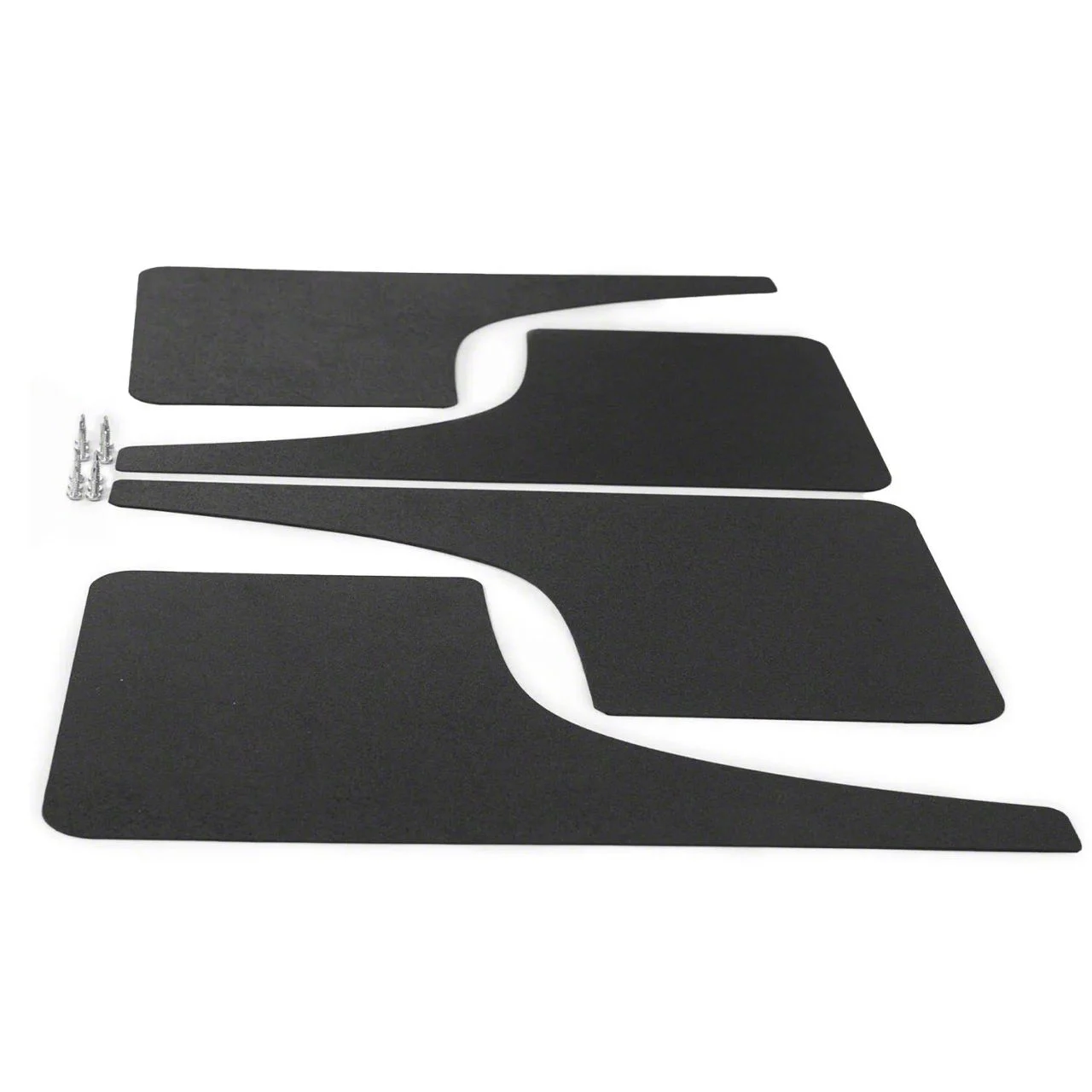 Mud Flaps; Front and Rear; Matte Black Vinyl (05-13 Corvette C6)