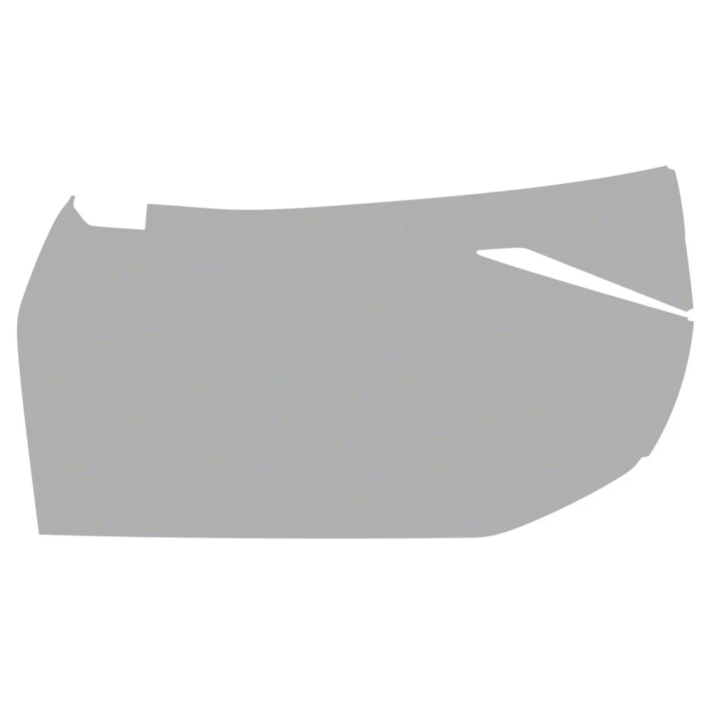 Paint Protection PPF Pre-Cut Kit; Full Driver Side Door; Gloss (20-26 Corvette C8 Coupe)