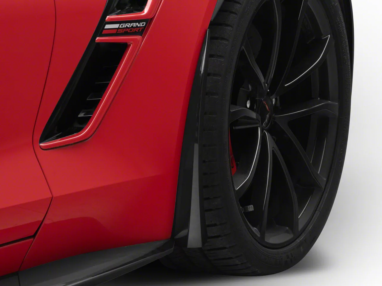 XL Extended Style Front Splash Guards; Carbon Flash Metallic (14-19 Corvette C7, Excluding ZR1)