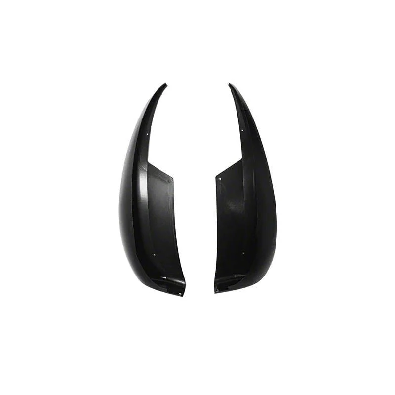 XL Extended Style Rear Splash Guards; Matte Black (05-13 Corvette C6 Base)