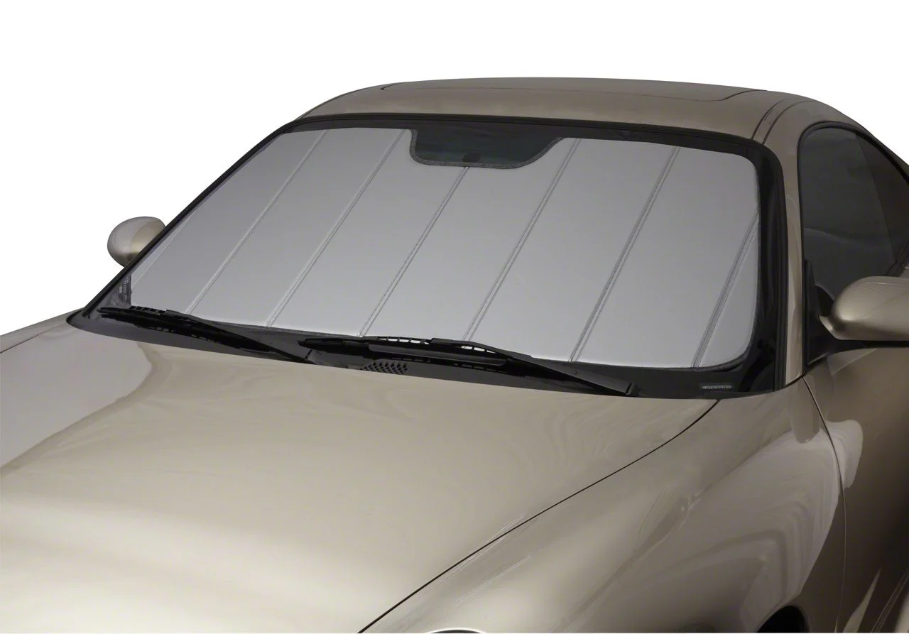 Covercraft UVS100 Heat Shield Custom Sunscreen; Silver (08-14 Challenger)