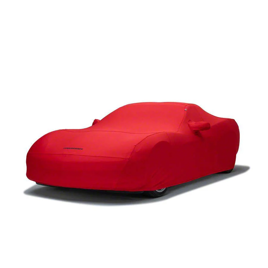 Covercraft Custom Car Covers Form-Fit Car Cover; Bright Red (23-26 Corvette Z06 w/ Z07 Performance Package)
