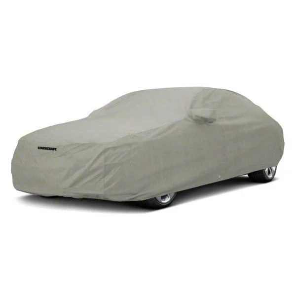 Covercraft Custom Car Covers 3-Layer Moderate Climate Car Cover with Black Mustang Cobra Logo and without Antenna Pocket (15-20 Mustang GT350)