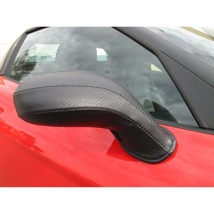 Covercraft Colgan Custom Mirror Bra; Carbon Fiber (03-04 Mustang Cobra)