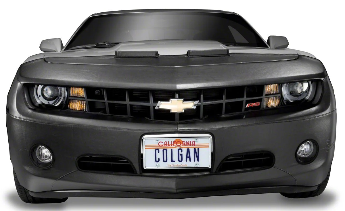 Covercraft Colgan Custom Original Front End Bra with License Plate Opening; Carbon Fiber (03-04 Mustang Cobra)