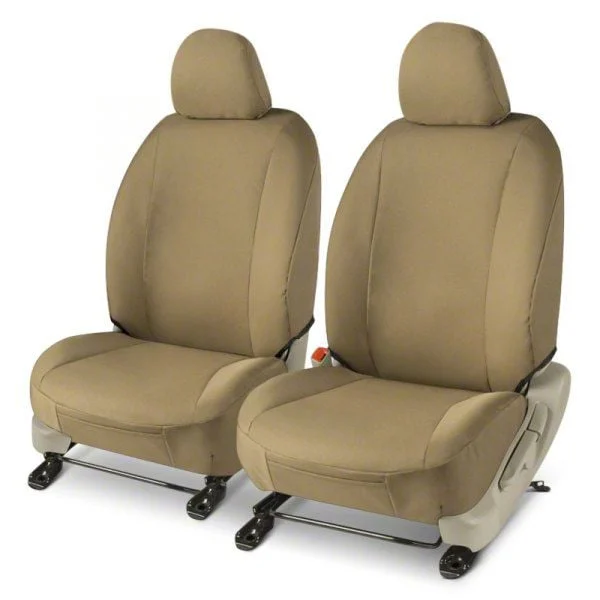 Covercraft Precision Fit Seat Covers Endura Custom Front Row Seat Covers; Tan (15-23 Mustang Convertible)