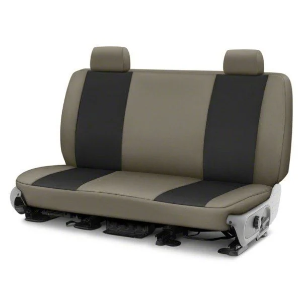 Covercraft Precision Fit Seat Covers Endura Custom Second Row Seat Cover; Black/Charcoal (15-23 Mustang Convertible)