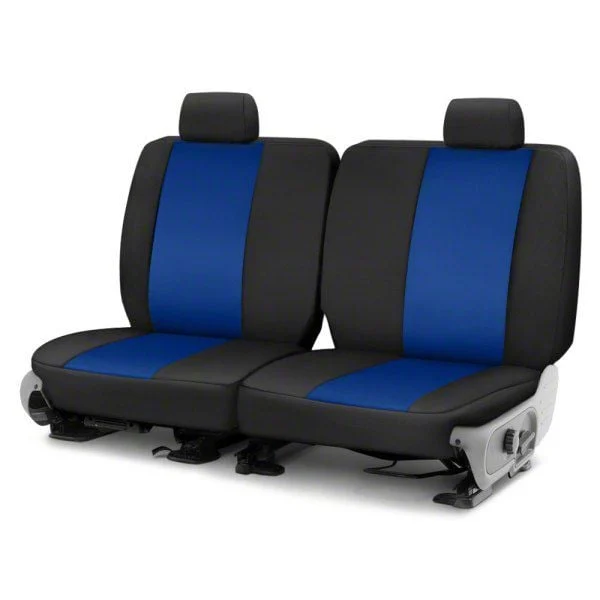 Covercraft Precision Fit Seat Covers Endura Custom Second Row Seat Cover; Blue/Black (05-10 Mustang Coupe)