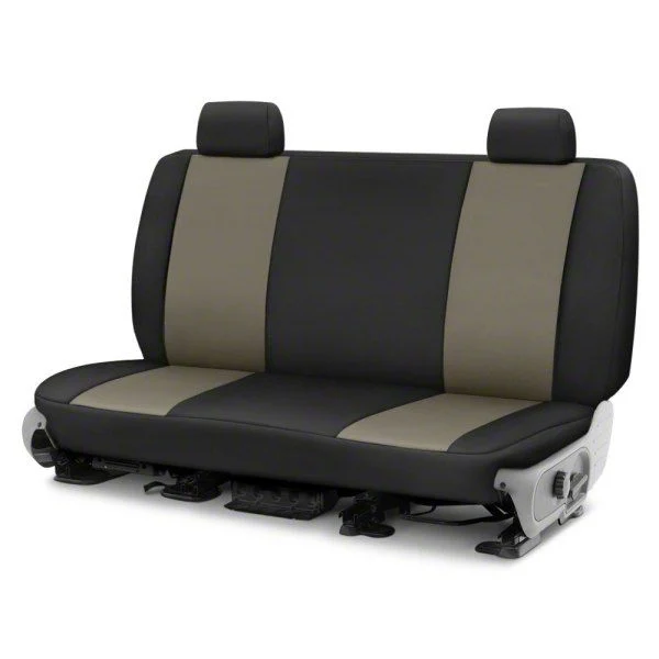 Covercraft Precision Fit Seat Covers Endura Custom Second Row Seat Cover; Charcoal/Black (11-14 Mustang Convertible)