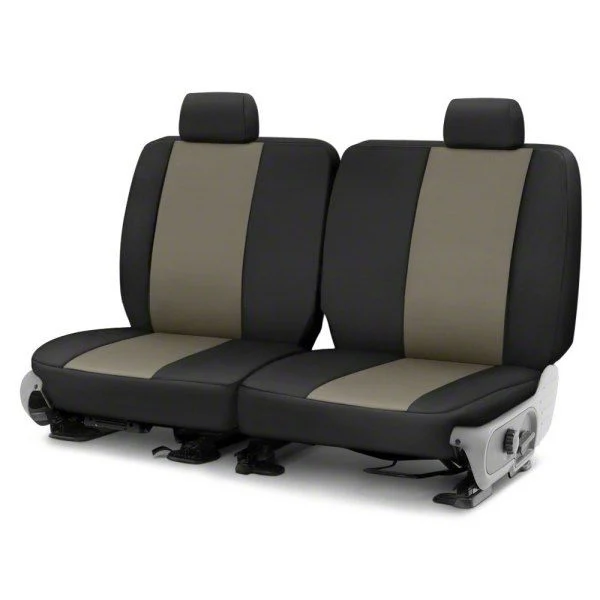Covercraft Precision Fit Seat Covers Endura Custom Second Row Seat Cover; Charcoal/Black (15-23 Mustang Fastback)