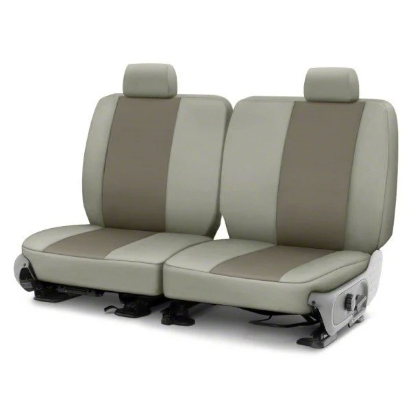 Covercraft Precision Fit Seat Covers Endura Custom Second Row Seat Cover; Charcoal/Silver (05-10 Mustang Coupe)