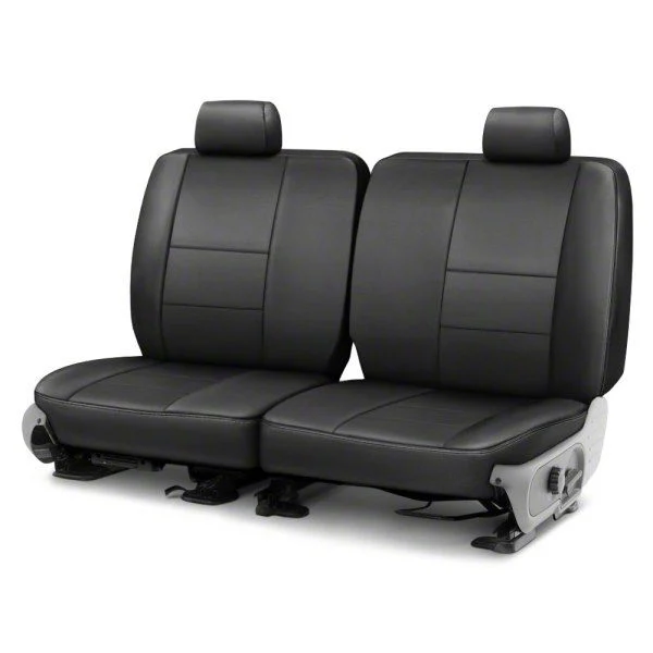 Covercraft Precision Fit Seat Covers Leatherette Custom Second Row Seat Cover; Black (11-14 Mustang Coupe)