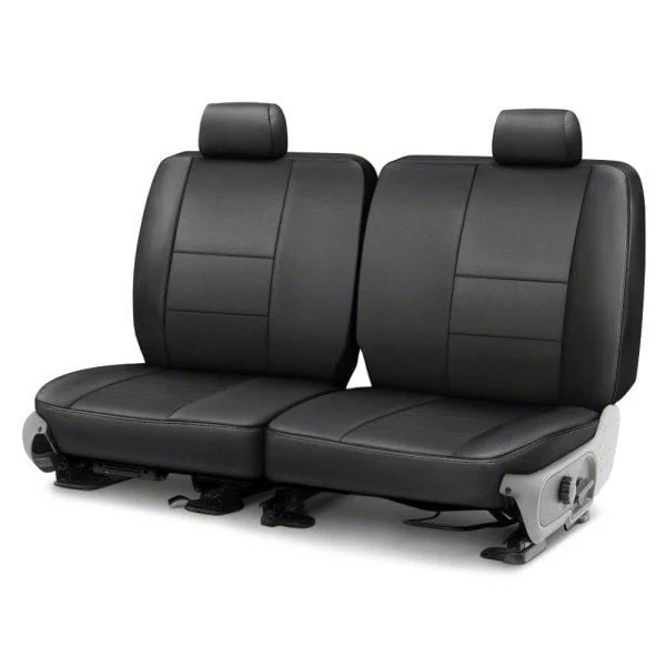 Covercraft Precision Fit Seat Covers Leatherette Custom Second Row Seat Cover; Black (15-23 Mustang Fastback)
