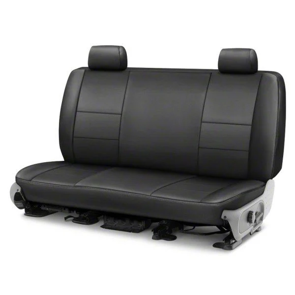 Covercraft Precision Fit Seat Covers Leatherette Custom Second Row Seat Cover; Black (15-23 Mustang Convertible)