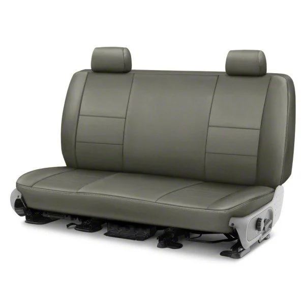 Covercraft Precision Fit Seat Covers Leatherette Custom Second Row Seat Cover; Medium Gray (05-10 Mustang Convertible)
