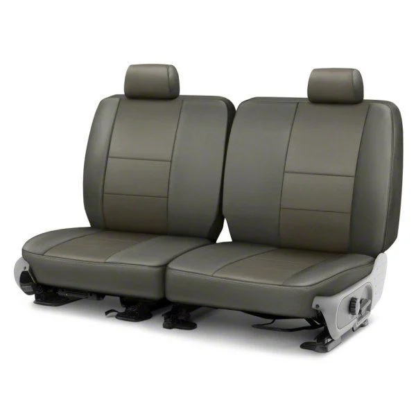 Covercraft Precision Fit Seat Covers Leatherette Custom Second Row Seat Cover; Stone (05-10 Mustang Coupe)