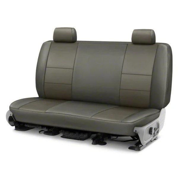 Covercraft Precision Fit Seat Covers Leatherette Custom Second Row Seat Cover; Stone (11-14 Mustang Convertible)