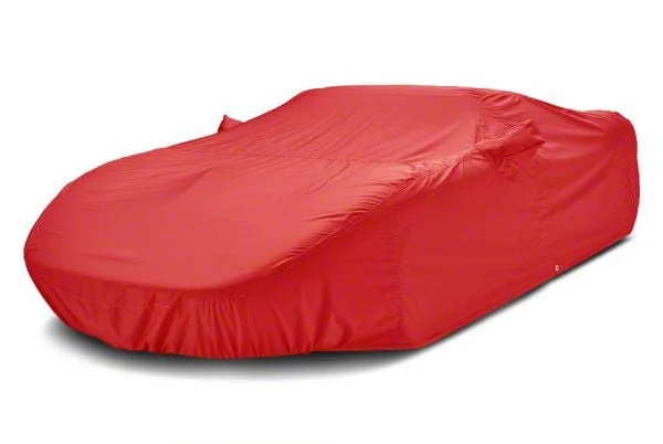 Covercraft Custom Car Covers WeatherShield HP Car Cover; Red (05-09 Mustang GT Convertible, V6 Convertible)